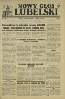 Nowy Głos Lubelski. R. 1, nr 200 (5 grudnia 1940)