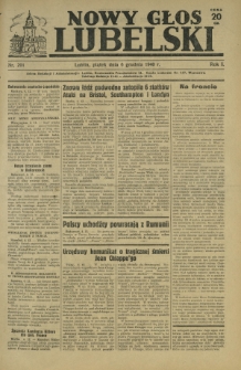 Nowy Głos Lubelski. R. 1, nr 201 (6 grudnia 1940)