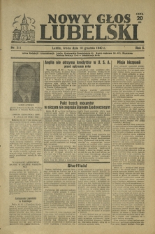 Nowy Głos Lubelski. R. 1, nr 211 (18 grudnia 1940)