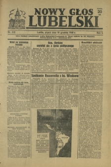 Nowy Głos Lubelski. R. 1, nr 213 (20 grudnia 1940)