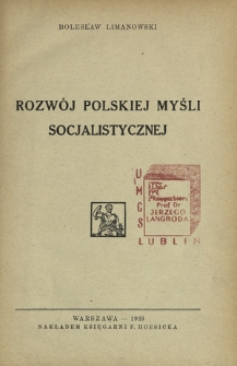 Rozwój polskiej myśli socjalistycznej