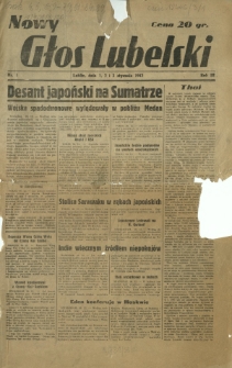 Nowy Głos Lubelski. R. 3, nr 1 (1-3 stycznia 1942)