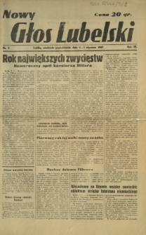 Nowy Głos Lubelski. R. 3, nr 2 (4-5 stycznia 1942)