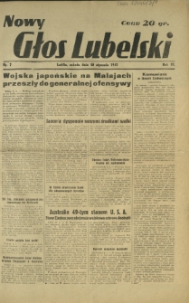 Nowy Głos Lubelski. R. 3, nr 7 (10 stycznia 1942)