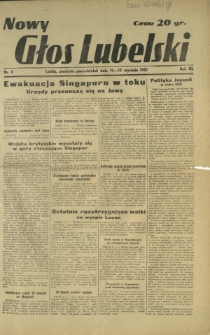 Nowy Głos Lubelski. R. 3, nr 8 (11-12 stycznia 1942)