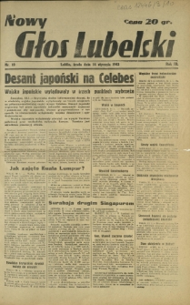 Nowy Głos Lubelski. R. 3, nr 10 (14 stycznia 1942)