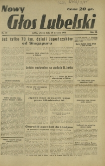 Nowy Głos Lubelski. R. 3, nr 15 (20 stycznia 1942)
