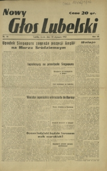 Nowy Głos Lubelski. R. 3, nr 16 (21 stycznia 1942)