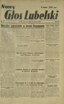 Nowy Głos Lubelski. R. 3, nr 17 (22 stycznia 1942)