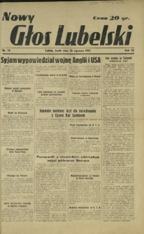 Nowy Głos Lubelski. R. 3, nr 22 (28 stycznia 1942)