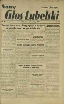 Nowy Głos Lubelski. R. 3, nr 28 (4 lutego 1942)