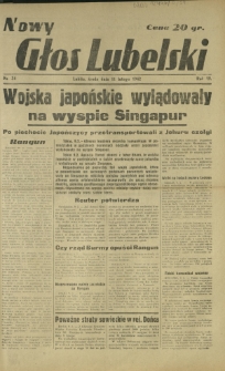 Nowy Głos Lubelski. R. 3, nr 34 (11 lutego 1942)
