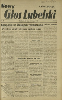 Nowy Głos Lubelski. R. 3, nr 40 (18 lutego 1942)