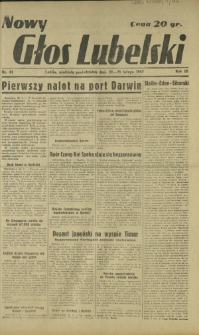 Nowy Głos Lubelski. R. 3, nr 44 (22-23 lutego 1942)
