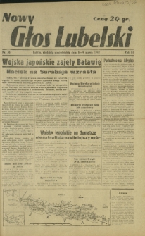 Nowy Głos Lubelski. R. 3, nr 56 (8-9 marca 1942)