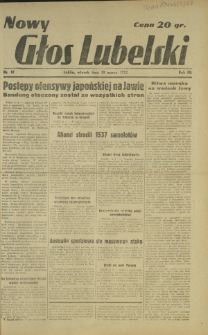 Nowy Głos Lubelski. R. 3, nr 57 (10 marca 1942)