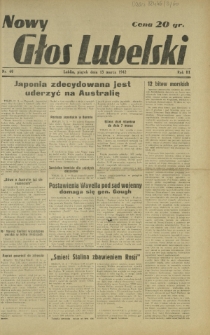Nowy Głos Lubelski. R. 3, nr 60 (13 marca 1942)