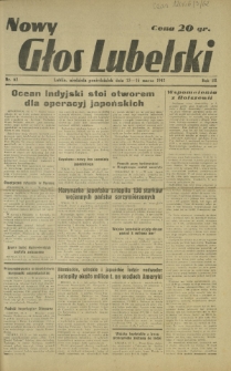Nowy Głos Lubelski. R. 3, nr 62 (15-16 marca 1942)
