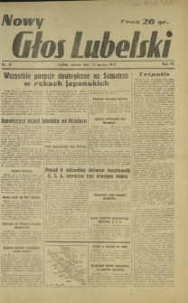 Nowy Głos Lubelski. R. 3, nr 67 (21 marca 1942)