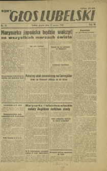 Nowy Głos Lubelski. R. 3, nr 72 (27 marca 1942)