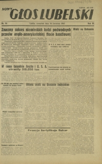 Nowy Głos Lubelski. R. 3, nr 86 (16 kwietnia 1942)
