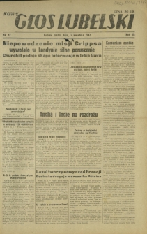Nowy Głos Lubelski. R. 3, nr 87 (17 kwietnia 1942)