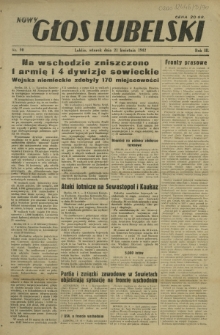 Nowy Głos Lubelski. R. 3, nr 90 (21 kwietnia 1942)