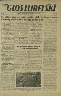 Nowy Głos Lubelski. R. 3, nr 92 (23 kwietnia 1942)