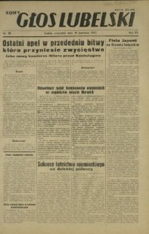 Nowy Głos Lubelski. R. 3, nr 98 (30 kwietnia 1942)