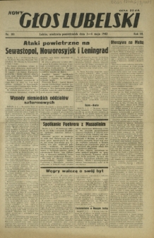 Nowy Głos Lubelski. R. 3, nr 101 (3-4 maja 1942)