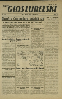 Nowy Głos Lubelski. R. 3, nr 105 (8 maja 1942)