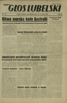 Nowy Głos Lubelski. R. 3, nr 107 (10-11 maja 1942)