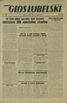 Nowy Głos Lubelski. R. 3, nr 108 (12 maja 1942)