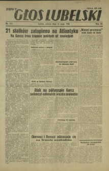 Nowy Głos Lubelski. R. 3, nr 112 (16 maja 1942)