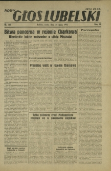 Nowy Głos Lubelski. R. 3, nr 115 (20 maja 1942)