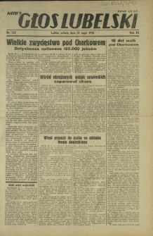 Nowy Głos Lubelski. R. 3, nr 123 (30 maja 1942)