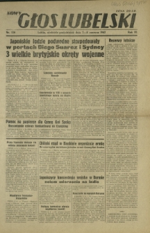 Nowy Głos Lubelski. R. 3, nr 130 (7-8 czerwca 1942)