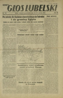 Nowy Głos Lubelski. R. 3, nr 136 (14-15 czerwca 1942)