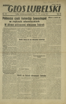 Nowy Głos Lubelski. R. 3, nr 142 (21-22 czerwca 1942)