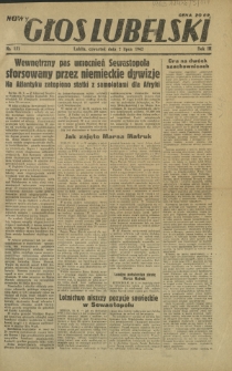 Nowy Głos Lubelski. R. 3, nr 151 (2 lipca 1942)