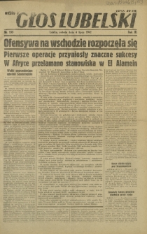 Nowy Głos Lubelski. R. 3, nr 153 (4 lipca 1942)