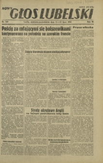 Nowy Głos Lubelski. R. 3, nr 160 (12-13 lipca 1942)