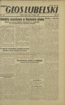 Nowy Głos Lubelski. R. 3, nr 165 (18 lipca 1942)
