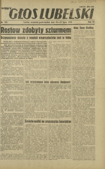 Nowy Głos Lubelski. R. 3, nr 172 (26-27 lipca 1942)