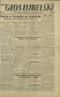 Nowy Głos Lubelski. R. 3, nr 184 (9-10 sierpnia 1942)