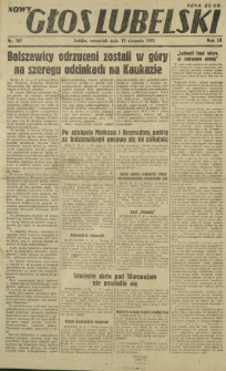 Nowy Głos Lubelski. R. 3, nr 187 (13 sierpnia 1942)