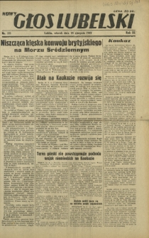 Nowy Głos Lubelski. R. 3, nr 191 (18 sierpnia 1942)