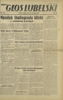 Nowy Głos Lubelski. R. 3, nr 219 (19 września 1942)