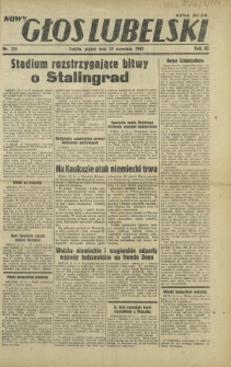 Nowy Głos Lubelski. R. 3, nr 224 (25 września 1942)