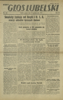 Nowy Głos Lubelski. R. 3, nr 25430 października (1942)